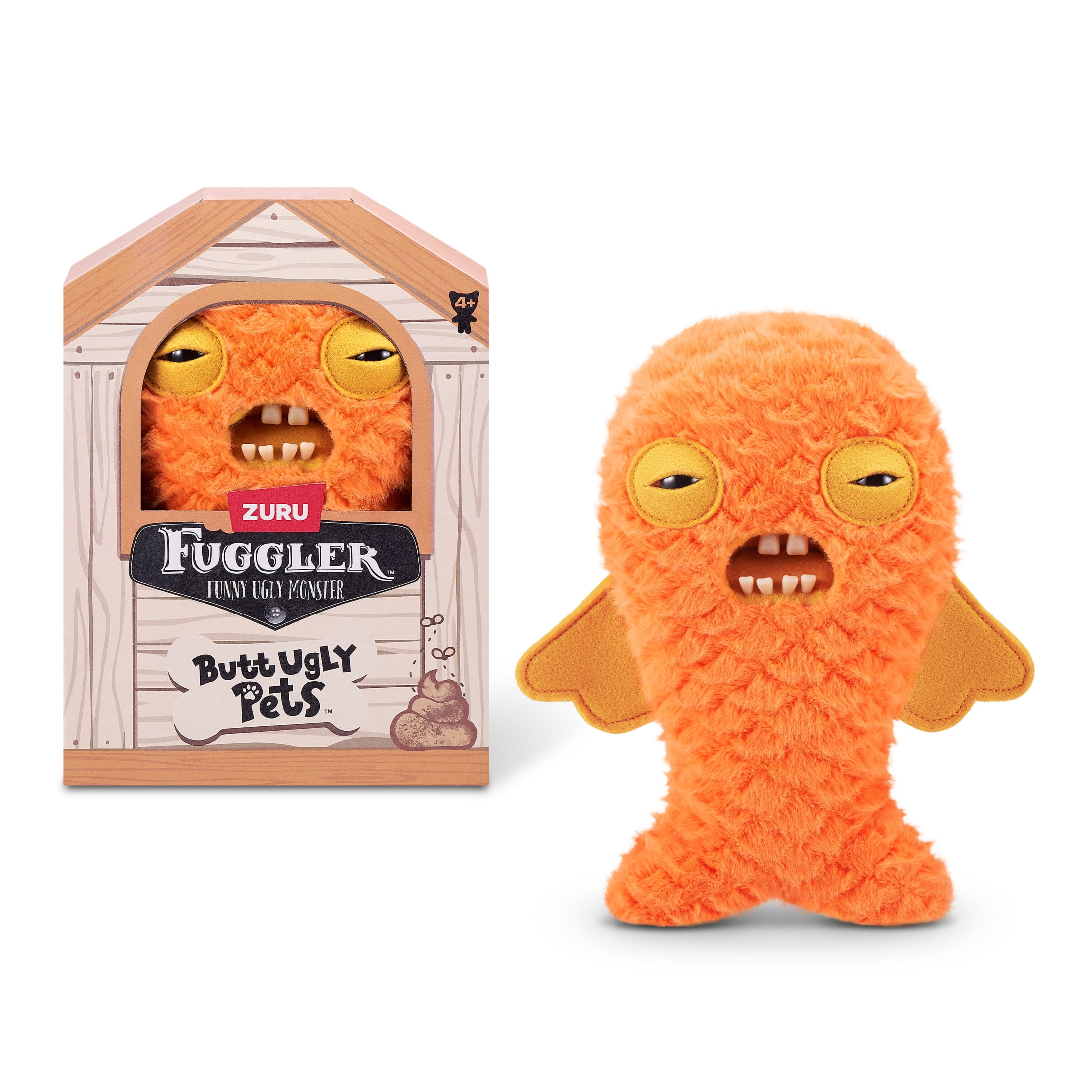 Fuggler, Butt Ugly Pets 9 inch, Cod Father - Gold Fish, Soft Plush