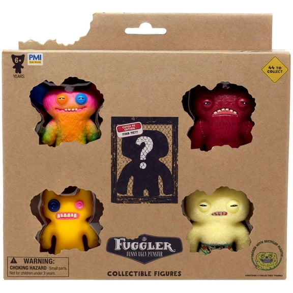 Fuggler collectible figures 5 pack Deluxe box - include 1 hidden character