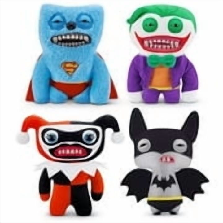 Fuggler Superhero (SET of 4) Funny Ugly Monster Soft Plush