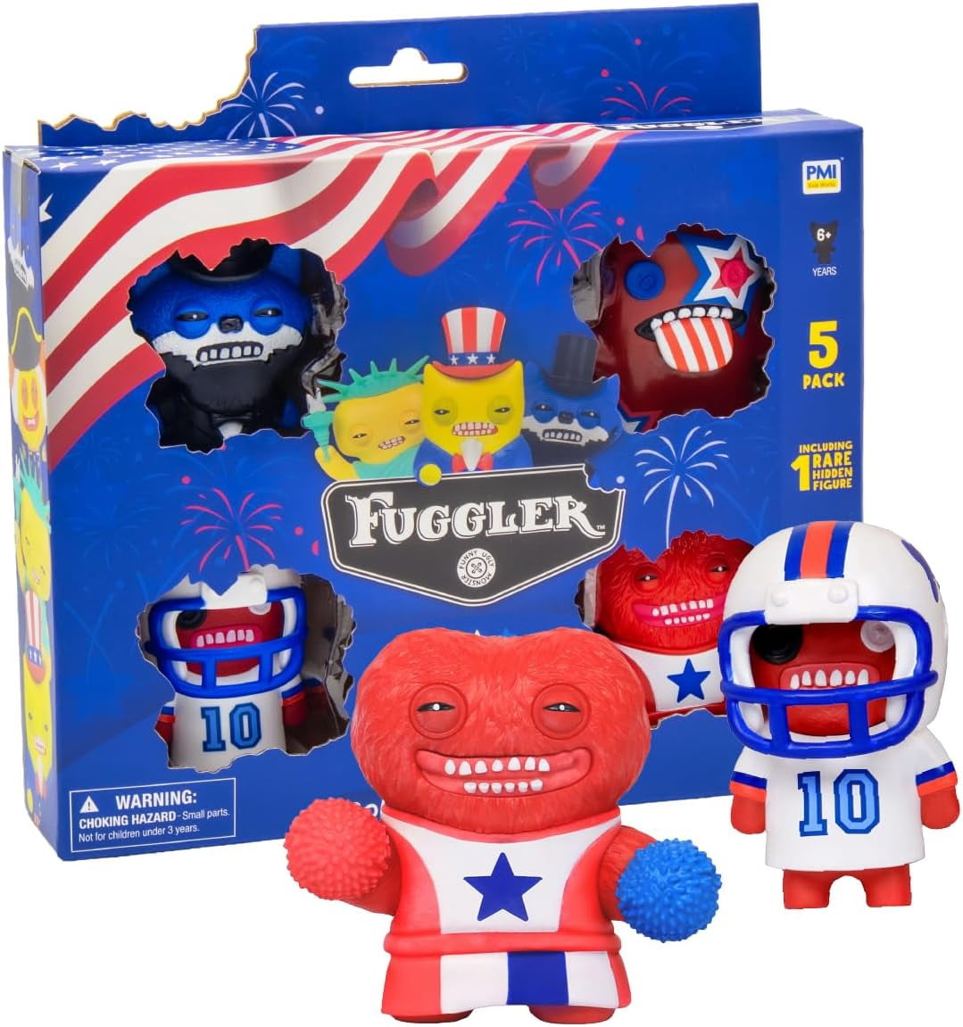 Fuggler USA 250 Anniversary Collectible Figures 5 Pack Deluxe Box