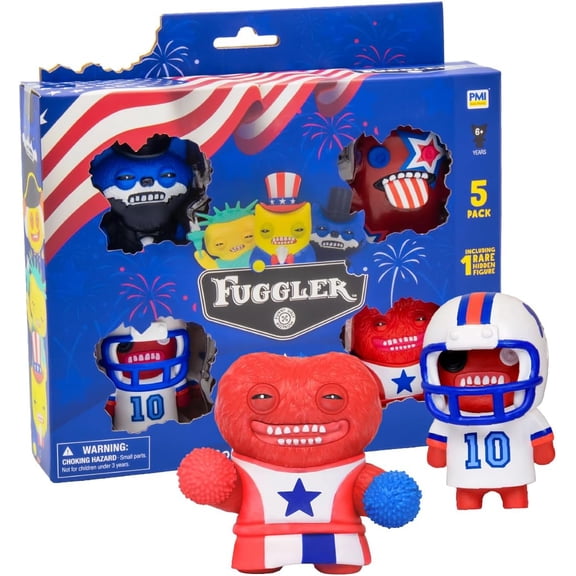 Fuggler Figures 250th Anniversary USA Patriotic Collectible Figure 5 Pack Version D