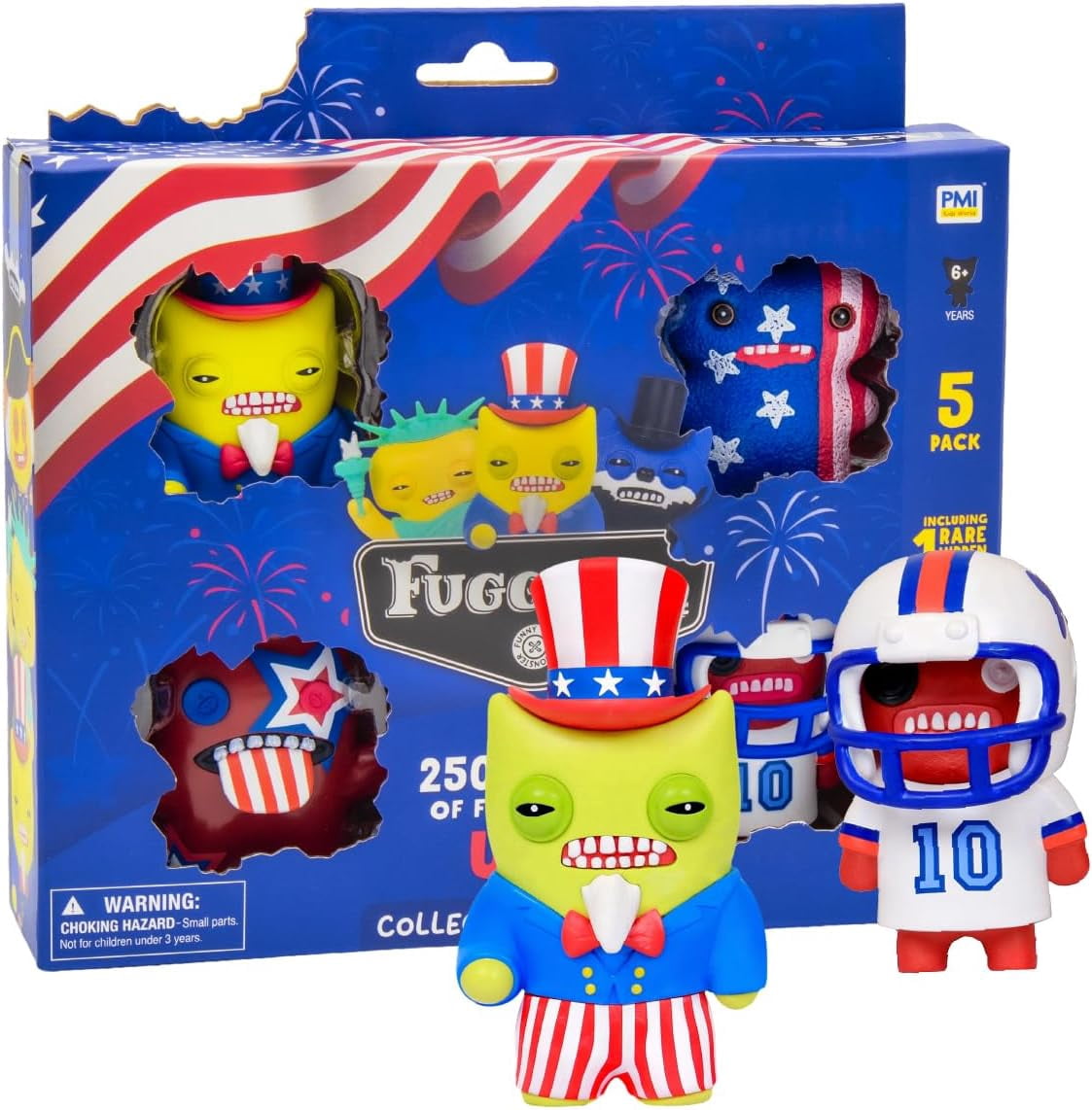 Fuggler USA 250 Anniversary Collectible Figures 5 Pack Deluxe Box