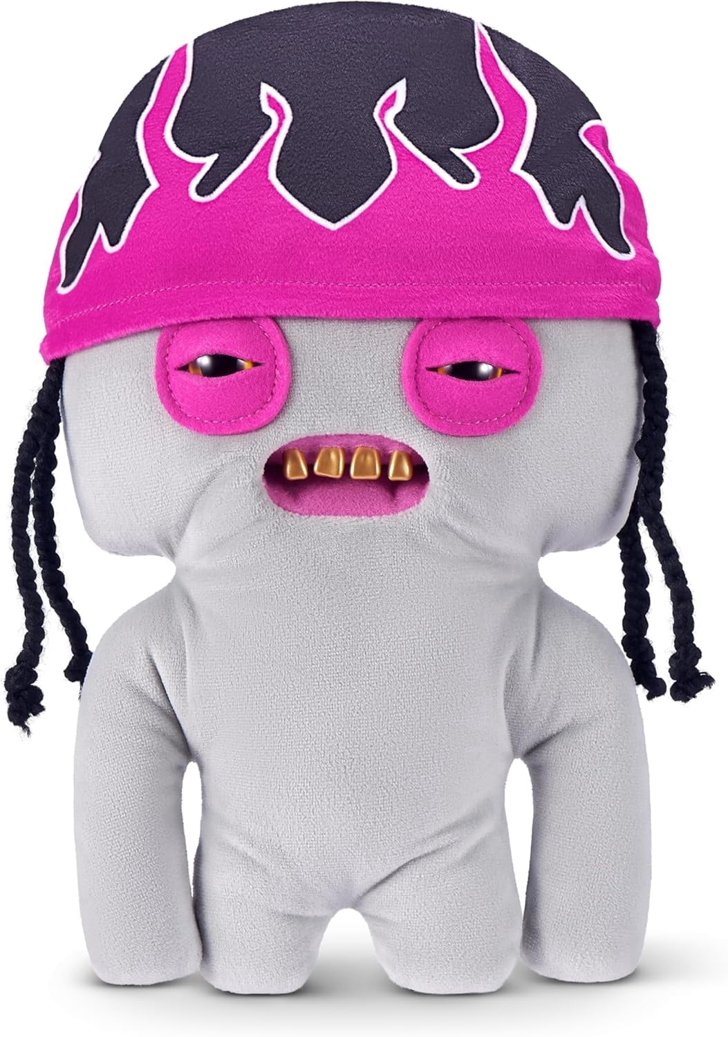 Fuggler Fugg Life 9 Inch Plush Toy Squidge Grey, Funny Ugly