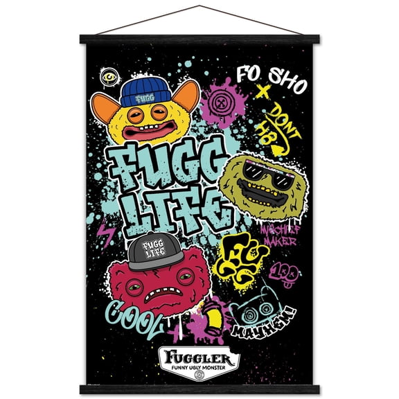 Fuggler - Fugg Life Wall Poster with Magnetic Frame, 22.375" x 34"