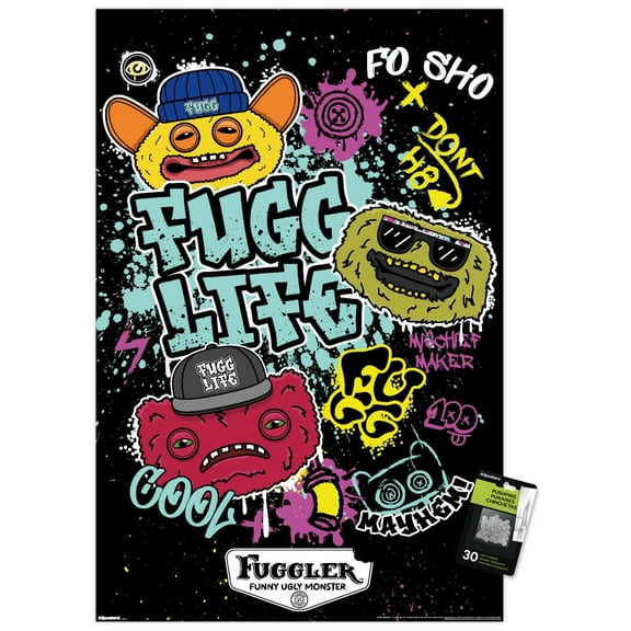 Fuggler - Fugg Life Wall Poster with Push Pins, 22.375" x 34"