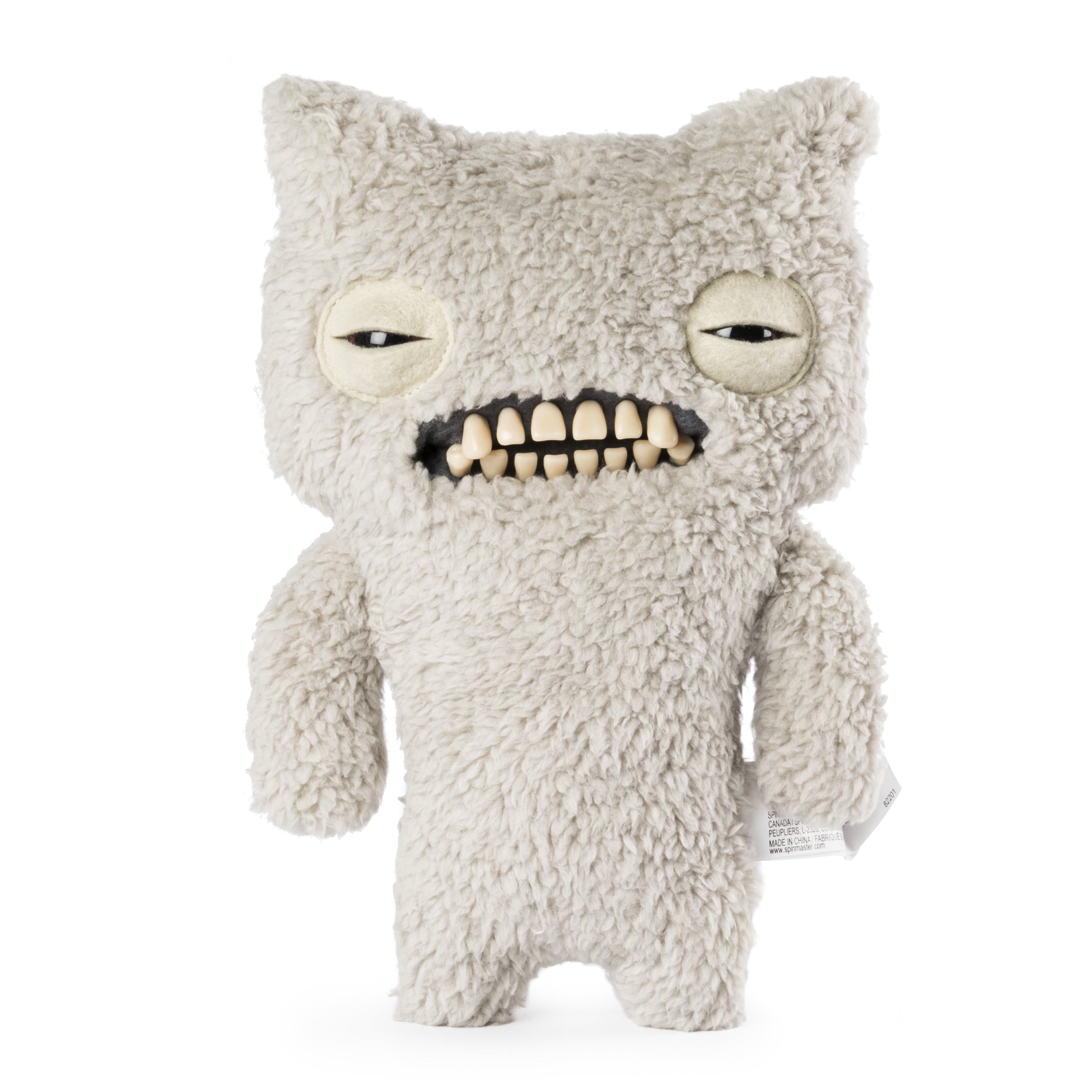 Fuggler – Funny Ugly Monster, 9” Munch Munch (Fuzzy Grey) Plush Creature  with Teeth, for Ages 4 and Up 