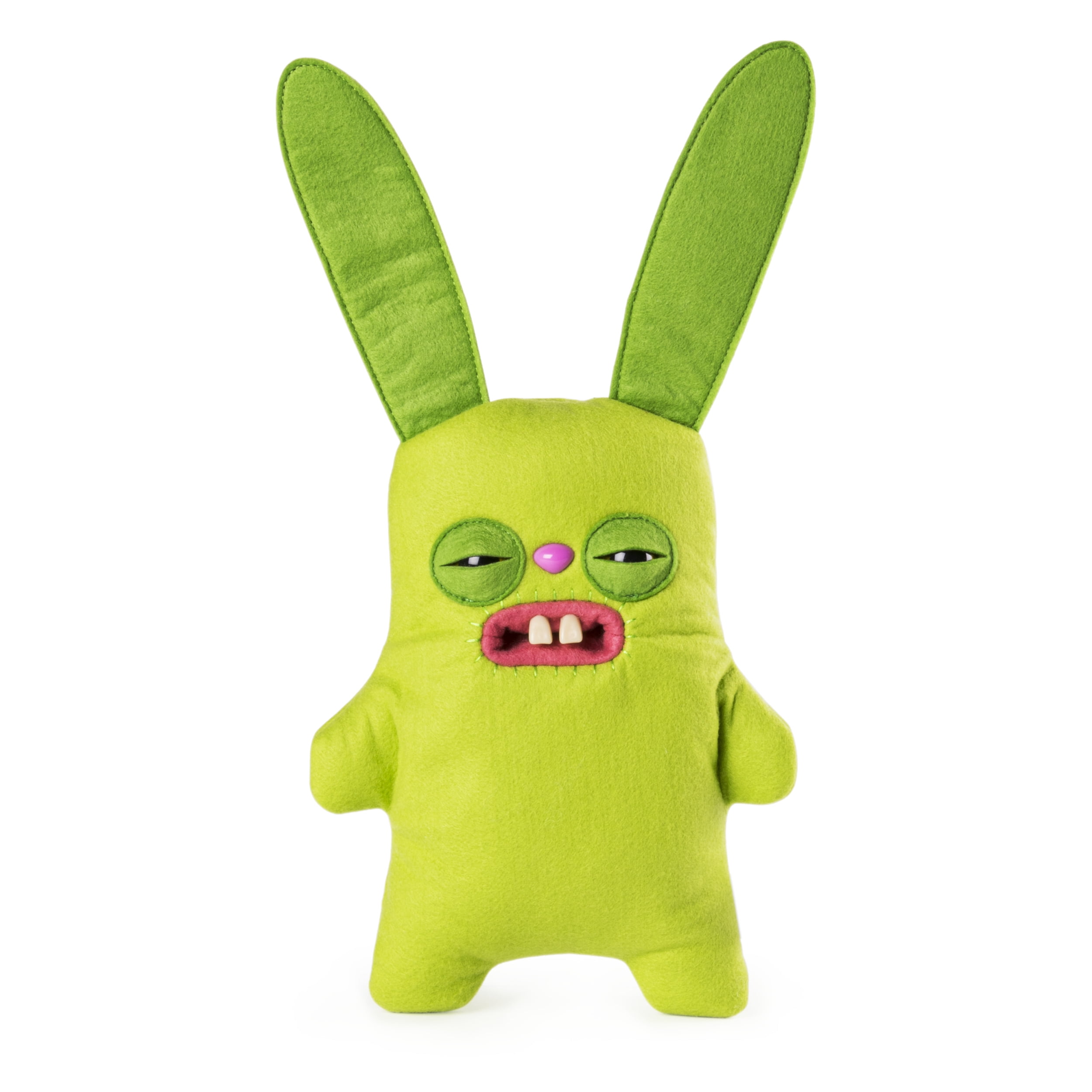 Uncomfrtable Rabbit Fuggler – Funny Ugly Monster, 9” Rabid Rabbit (Green) Plush Creature ...