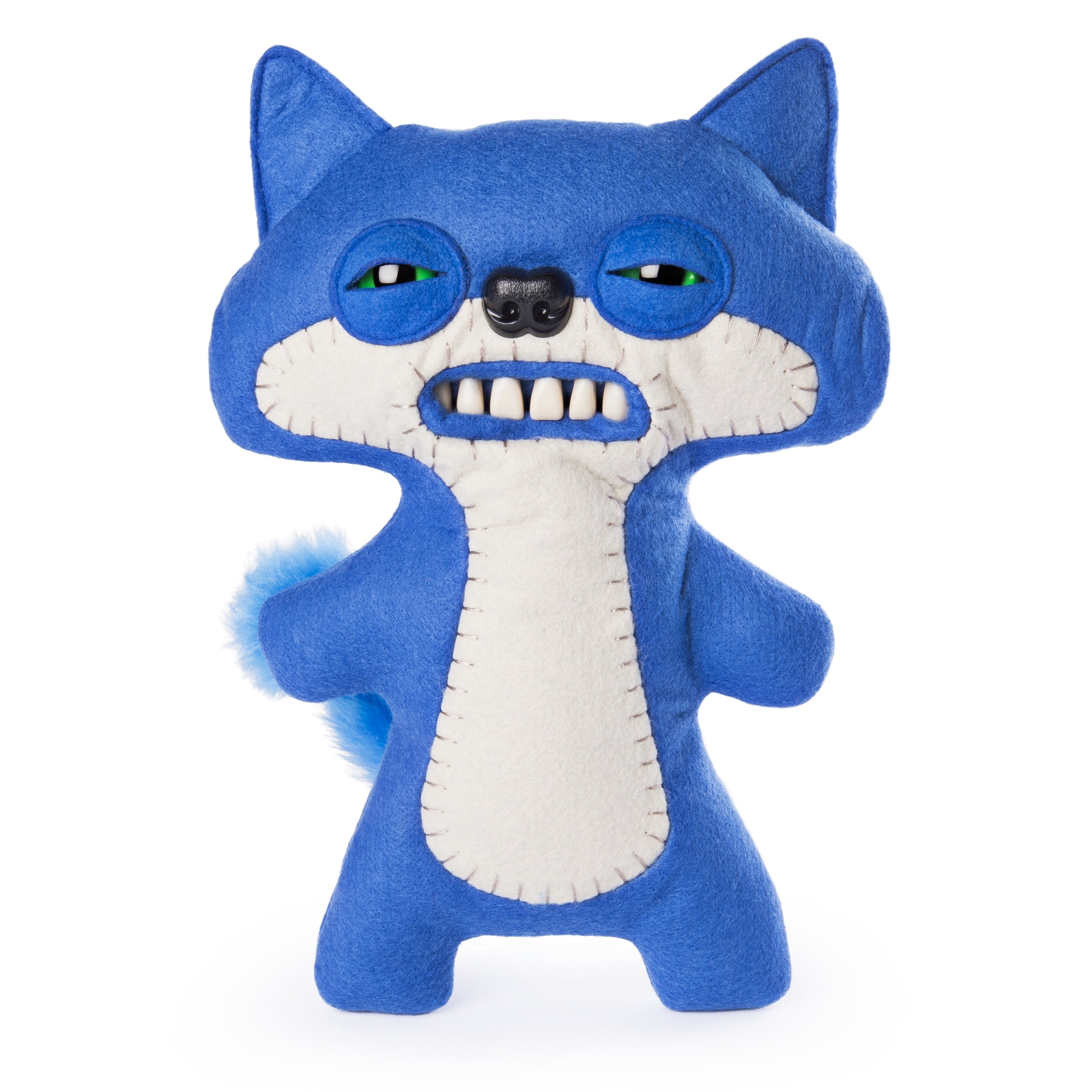 Fuggler – Funny Ugly Monster, 9” Suspicious Fox (Blue) Plush