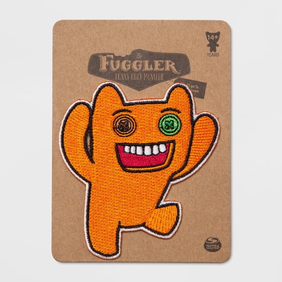 Fuggler Funny Ugly Monster Iron On Patch - Orange