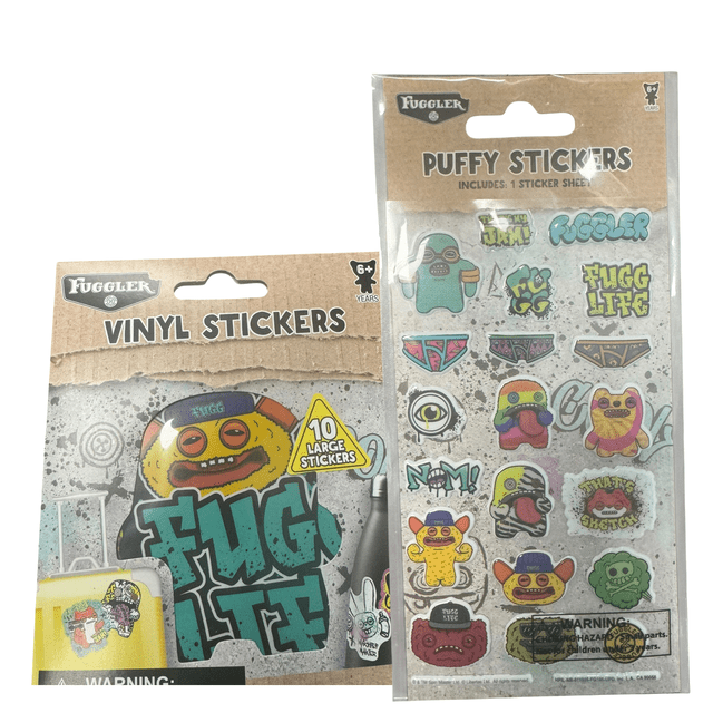 Baskt Sticker Fuggler Funny Ugly Monsters Sticker Bundle - Vinyl & Puffy Stickers ...