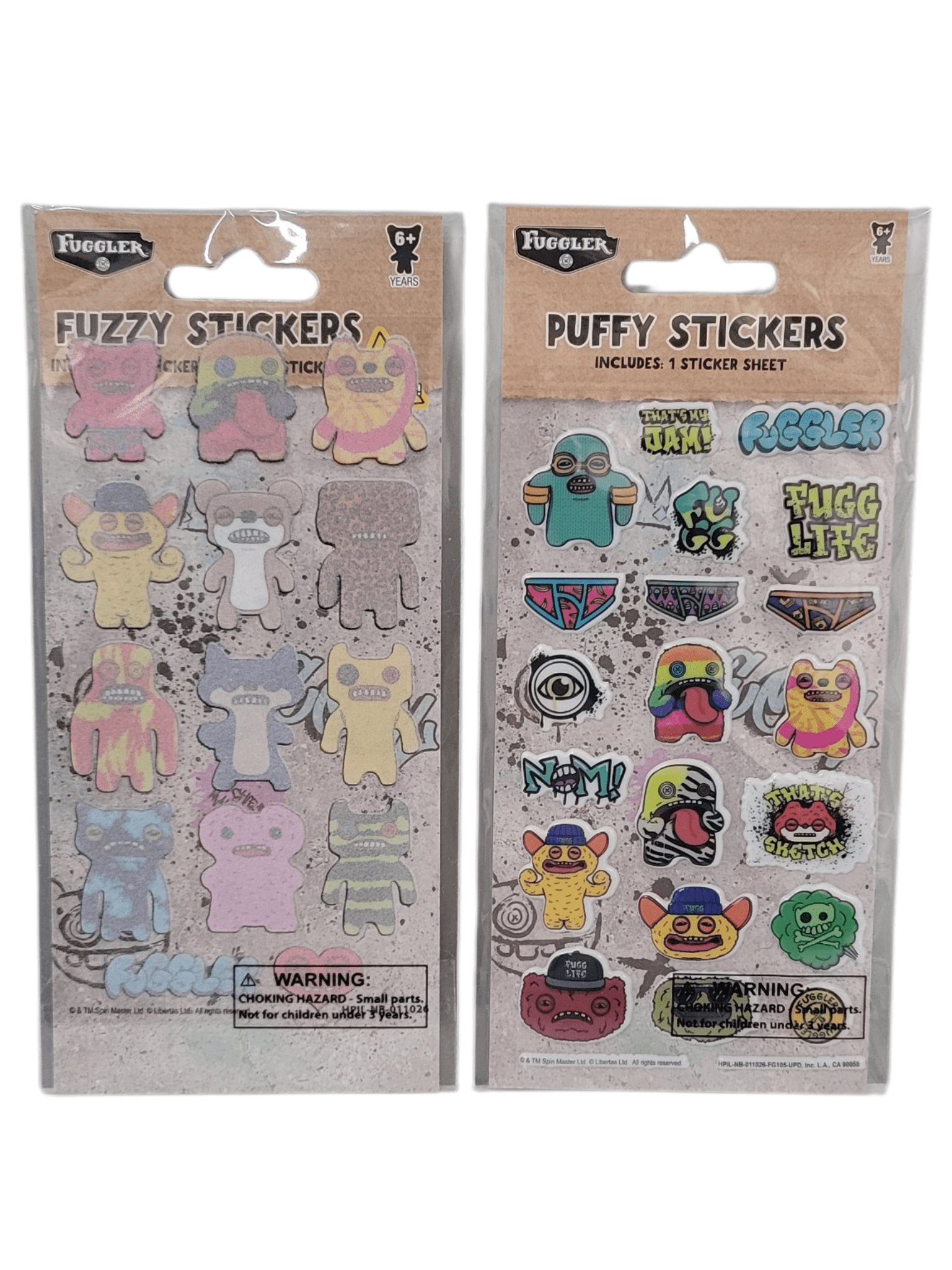 Fuzzy R Sticker Fuggler Fuzzy and Puffy Stickers Pack - Walmart.com