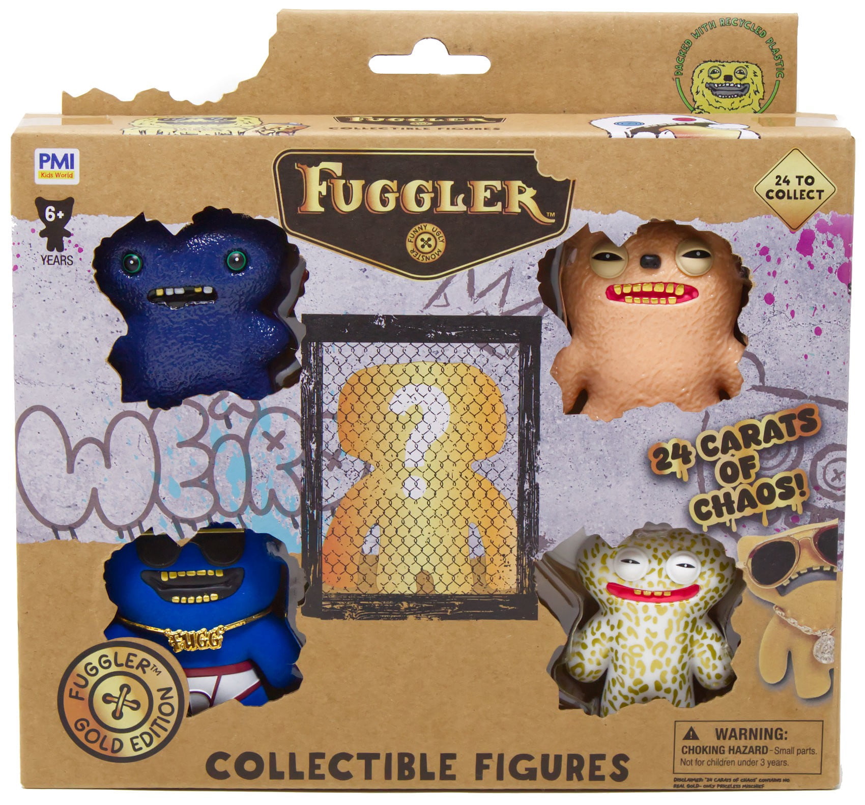 FUGGLER GOLD FIGURE 4体セット Fuggler Gold Edition Collectible Figure Mystery 5-Pack Deluxe Box