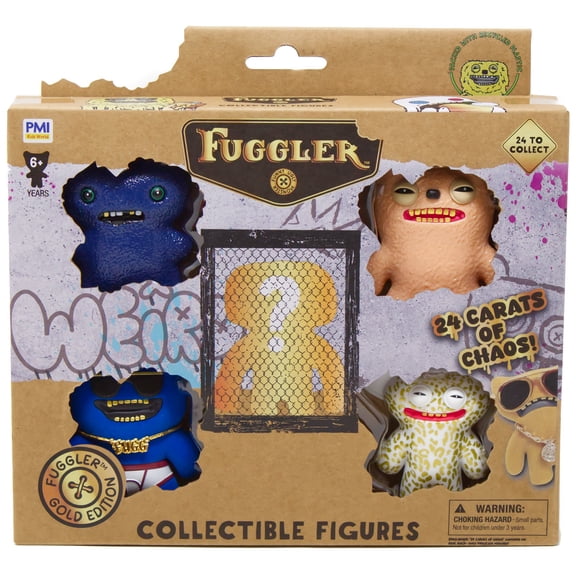Fuggler Gold Edition Collectible Figure Mystery 5-Pack Deluxe Box (5 RANDOM Characters)