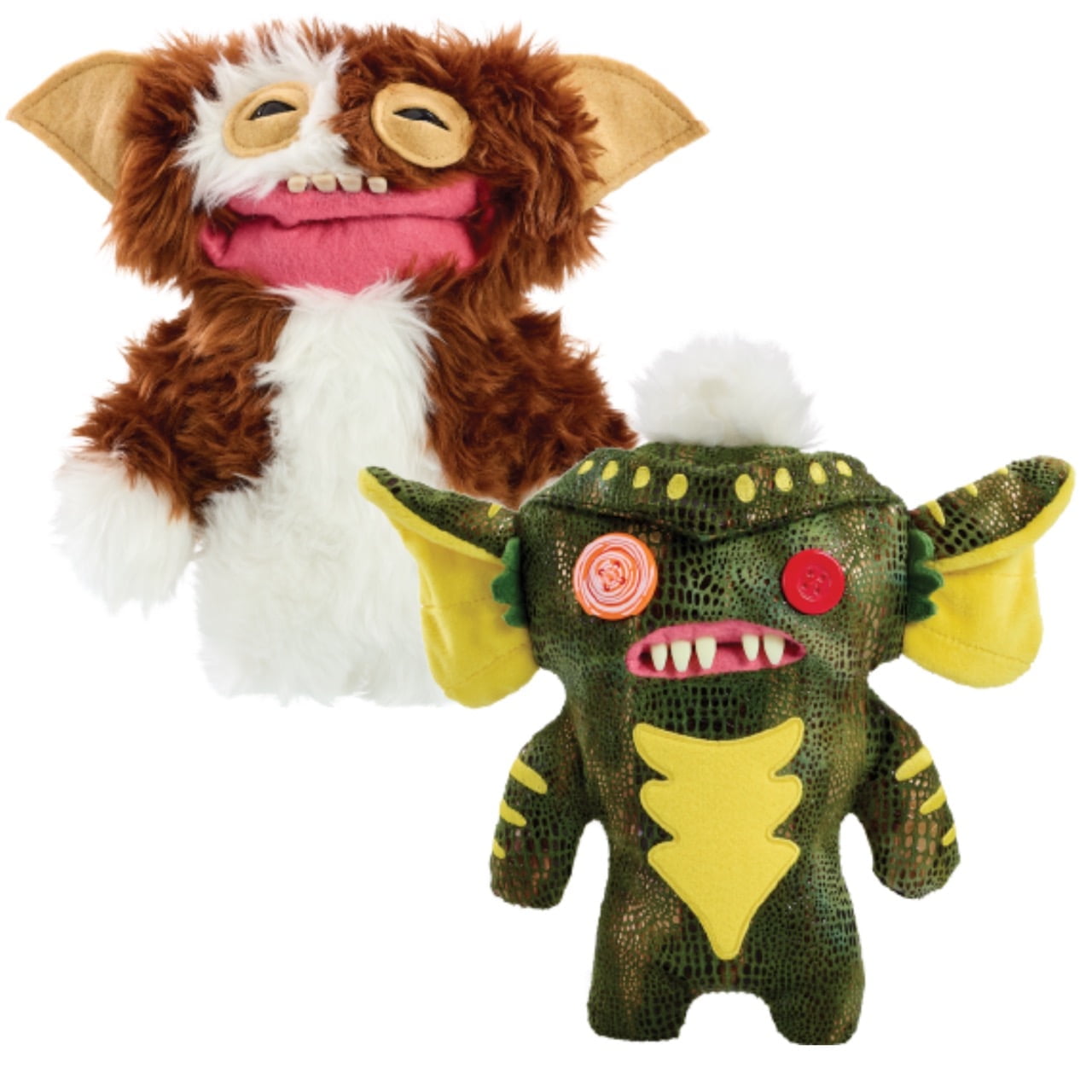 Fuggler Gremlins 9 inch (Gizmo & Stripe) Soft Plush, Funny Ugly