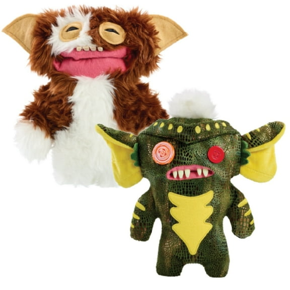 Fuggler Gremlins 9 inch (Gizmo & Stripe) Soft Plush, Funny Ugly Monster Stuffed Animal Toy by ZURU - Set of 2