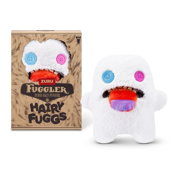 Fuggler Hairy Fuggs 9 inch (Oogah Boogah - Hairy Tongue), Ugly Monster Stuffed Animal Toy by ZURU