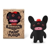 Fuggler Hairy Fuggs 9-inch S1 Reeko - Mohawk - Black by ZURU - Ugly Monster Plush Toy for Ages 4+