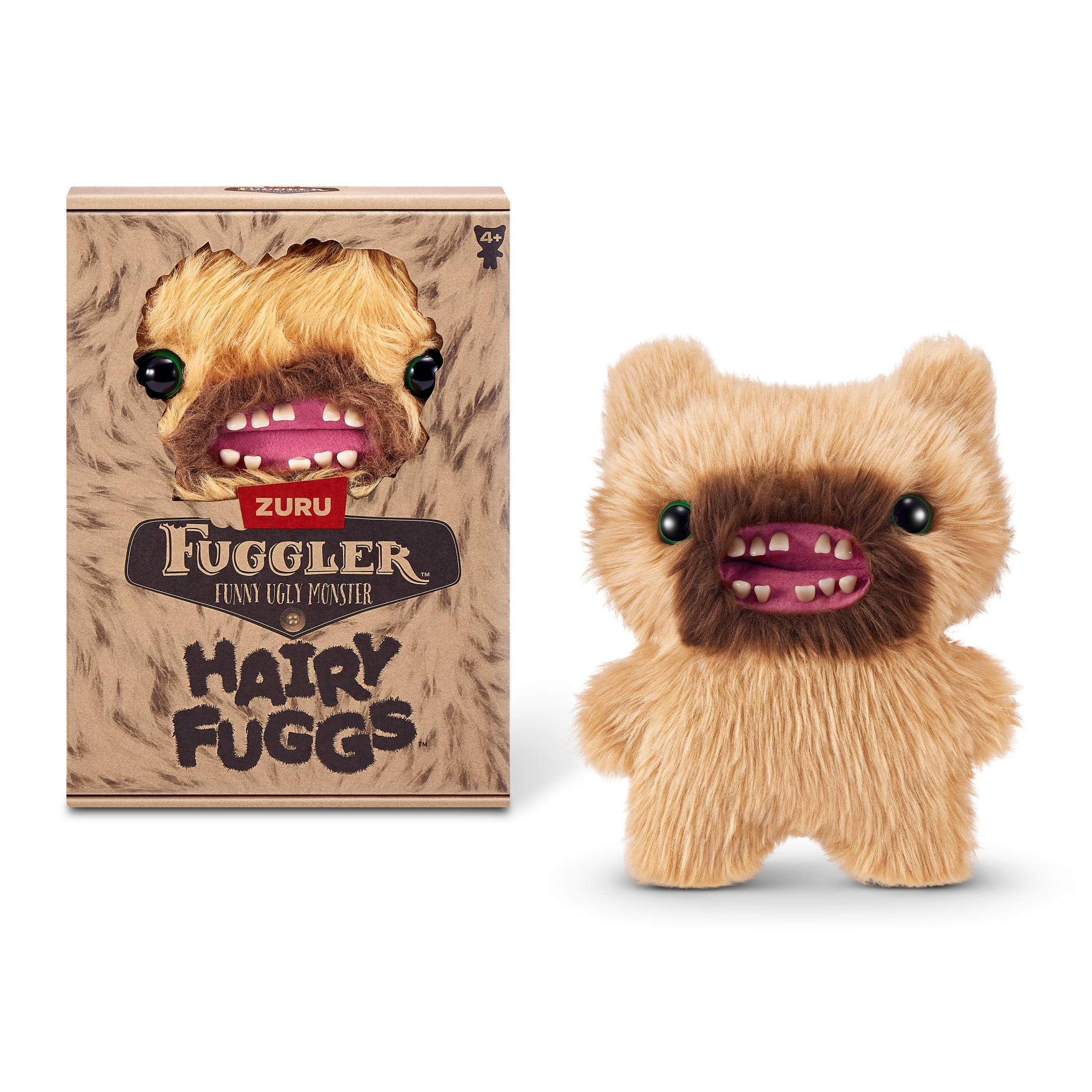 Fuggler Hairy Fuggs 9 inch (Screech - Beard) Soft Plush, Ugly