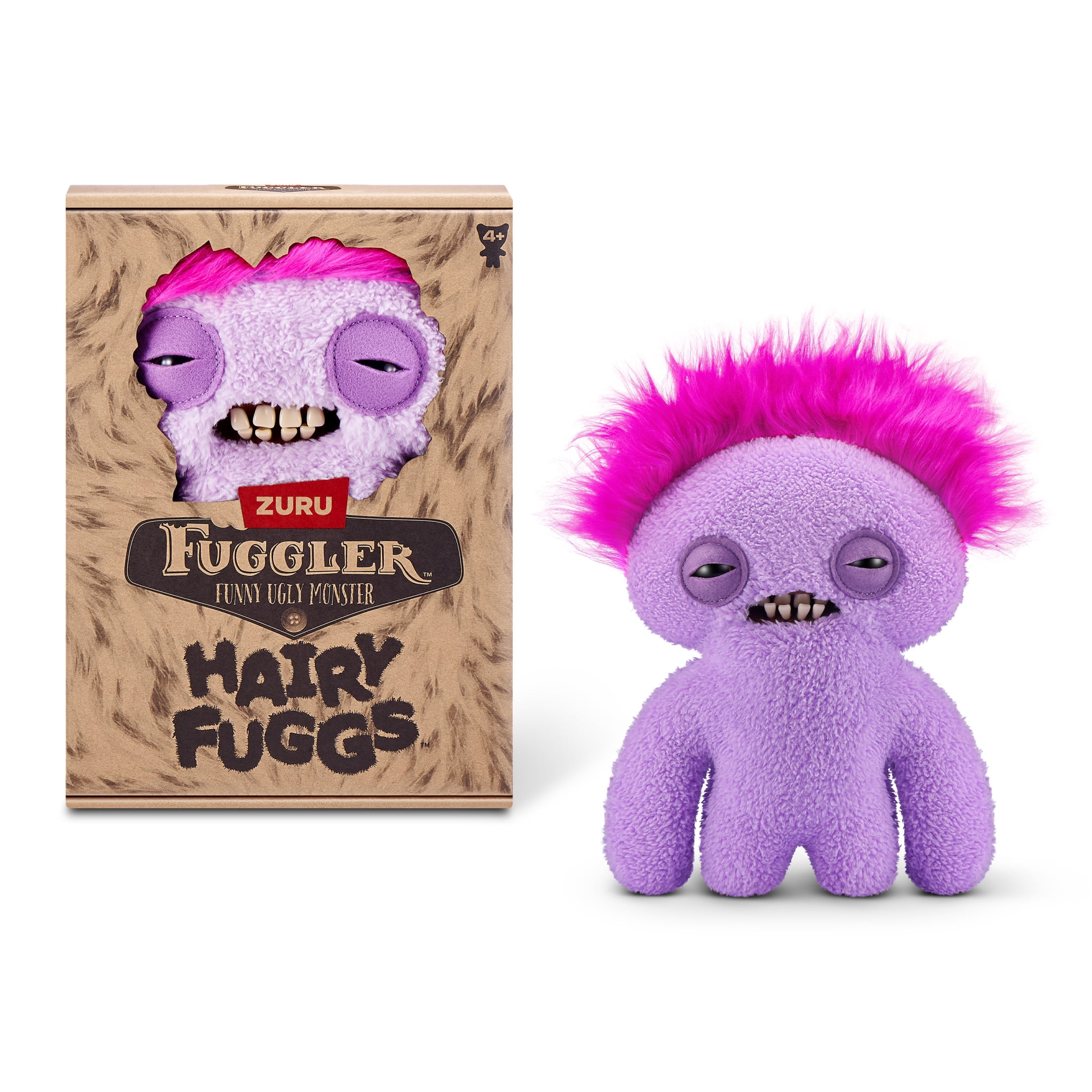 Fuggler Hairy Fuggs 9 inch (Squidge - Mokhak) Soft Plush, Ugly