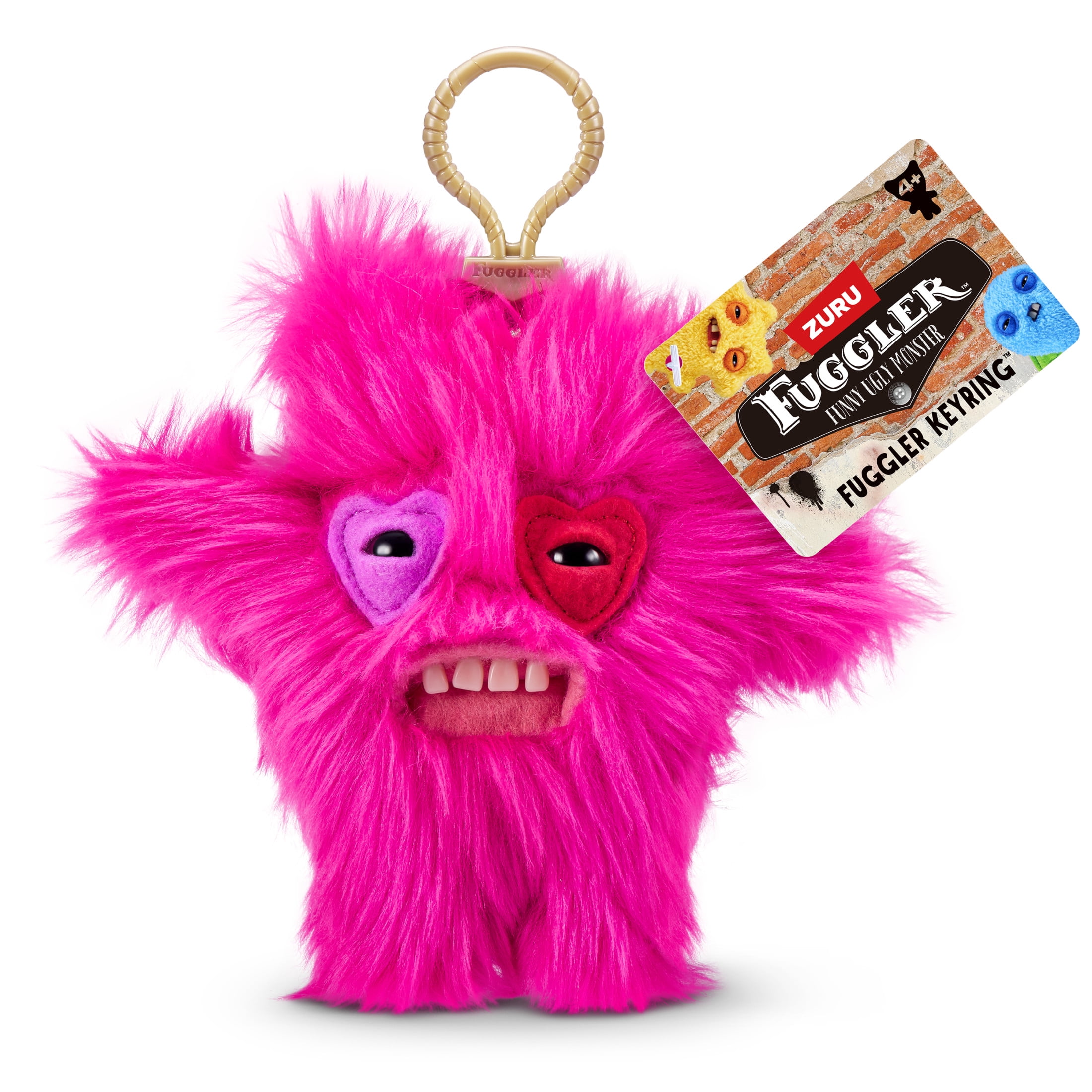 ZURU Fuggler Keyring ぬいぐるみセット Fuggler Key Rings 5 inch (Cardiac Creeper) Monster Plush