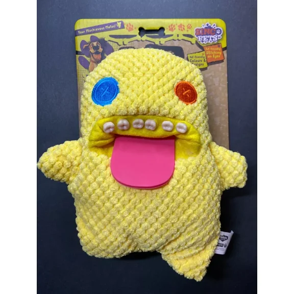 Fuggler NEW FUGGS ON THE BLOCK, BUDGIE & MORE! - Choose Your Funny Ugly Monster #NA Oogah Boogah- Dog Toy - Yellow