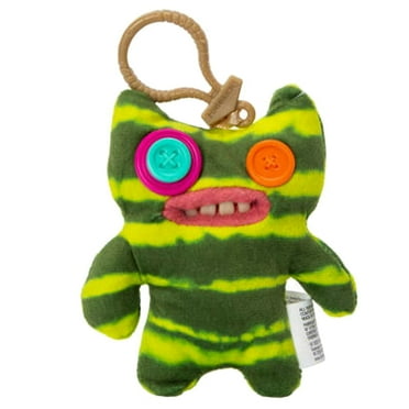 Fuggler Plush Clip-On Keyring Indecisive Monster - Funny Ugly Monster Plush Doll Green