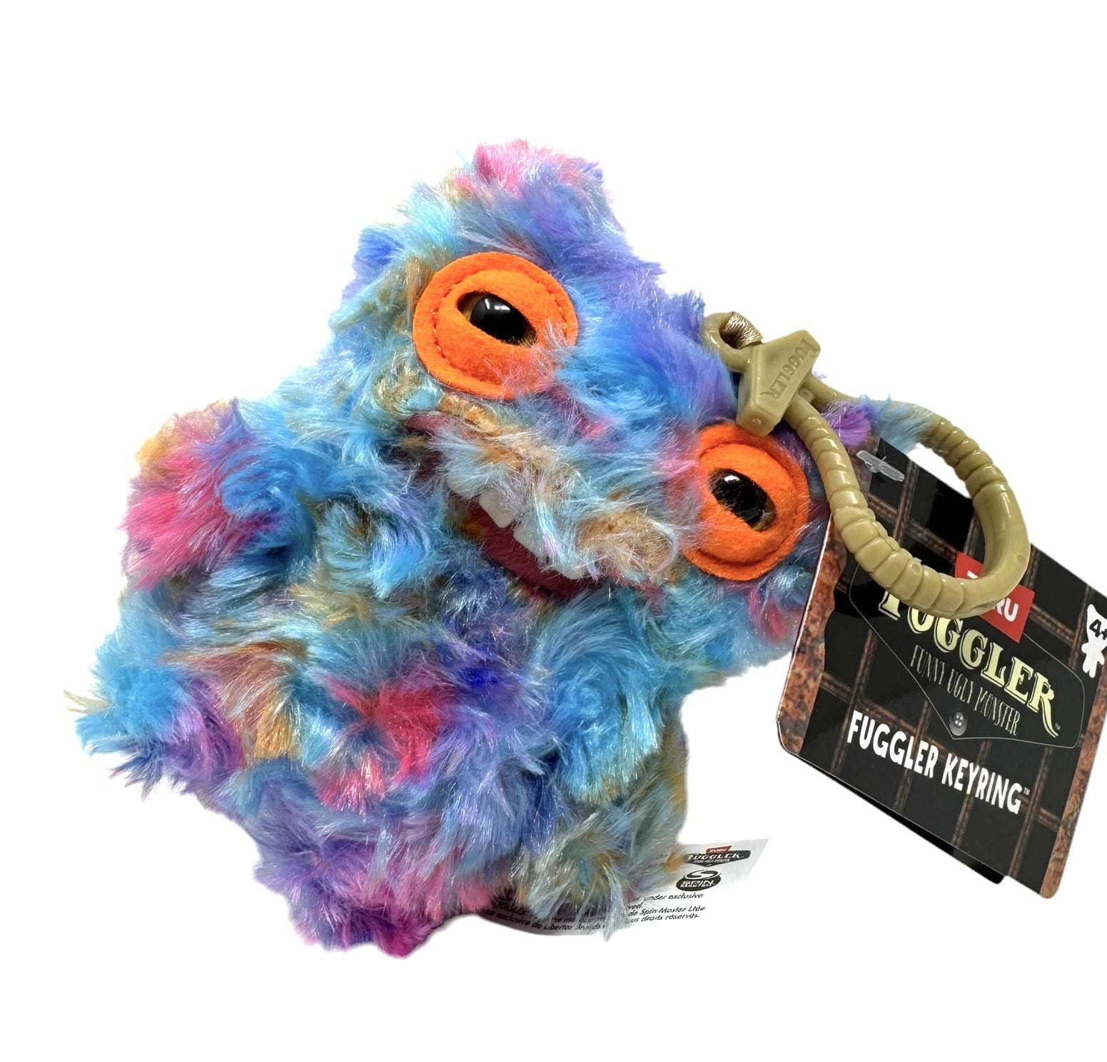 Fuggler Plush Clip-On Keyring Mr Buttons Funny Ugly Monster Plush Doll Multicolor