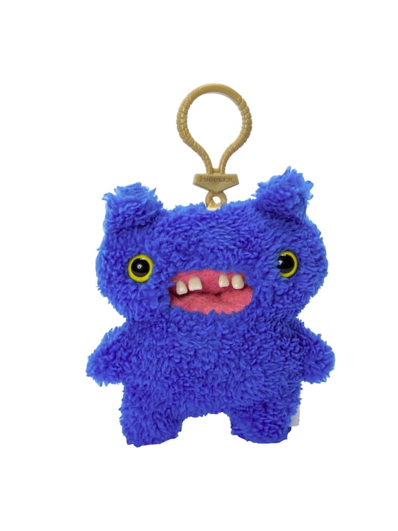 Plush Clip-On Keyring Screech- Funny Ugly Monster Plush Doll Blue