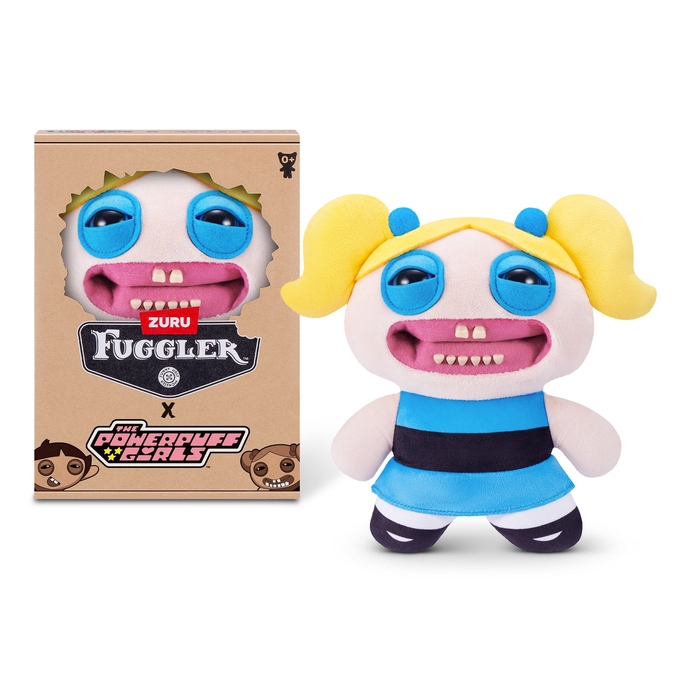 日本未上陸 レアZuru Fuggur ×puff girls ファグラー Fuggler Powerpuff Girls 9 inch (Bubbles), Funny Ugly Monster Soft