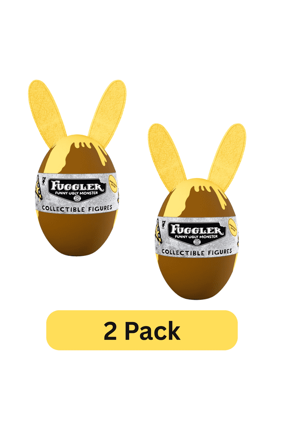 Rabbits in Eggs Vinyl Figures, Easter Egg Hunt Gift Pack, 2-Count Plastic Collectibles