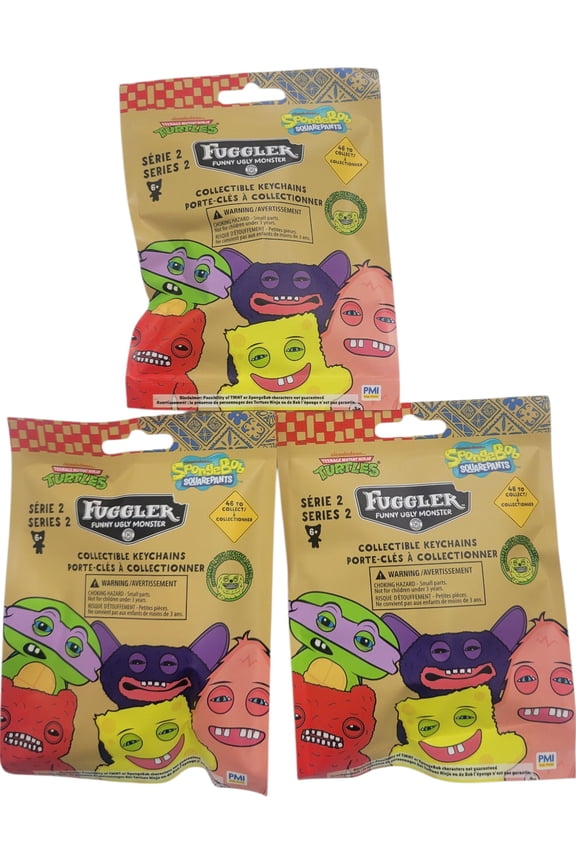 Series 2 Collectible Keychains Mystery Blind Bag 3 Pack– 1 Random Keychain, 46 Styles to Collect