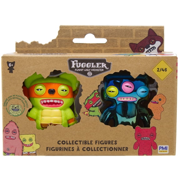 Fuggler Series 2 Michelangelo & Annoyed Alien Mini Figure 2-Pack