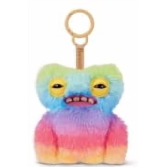 Fuggler Series 6 Keyrings, 4.5 Inch Funny Ugly Monsters Plush Keychain, Character-Themed Unisex Plush Fabric (Squidge - Pastel)