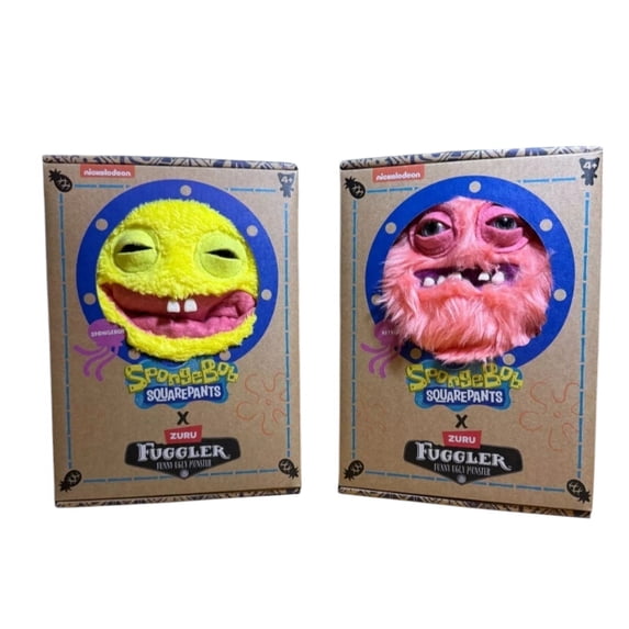 Fuggler SpongeBob & Patrick 9” Plush Set