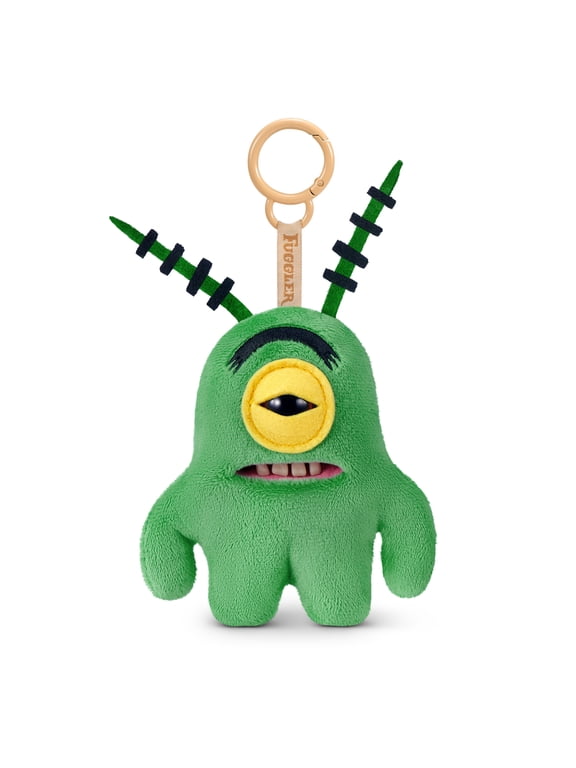 SpongeBob Key Rings 5 inch (Sheldon Plankton), Funny Ugly Monster Plush Keychain by ZURU