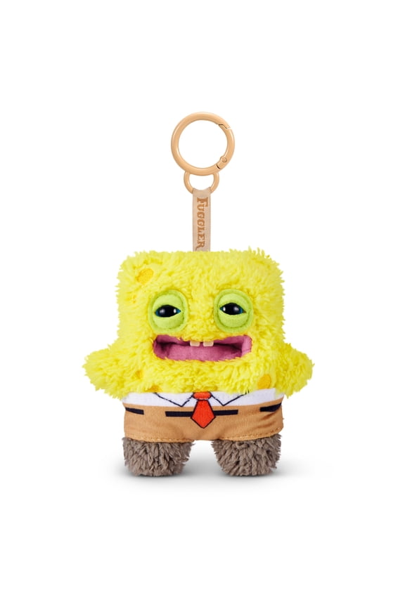 SpongeBob Key Rings 5 inch (SquarePants), Funny Ugly Monster Plush Keychain by ZURU