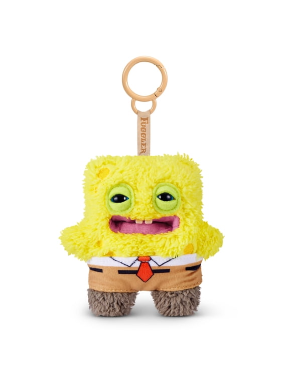 SpongeBob Key Rings 5 inch (SquarePants), Funny Ugly Monster Plush Keychain by ZURU
