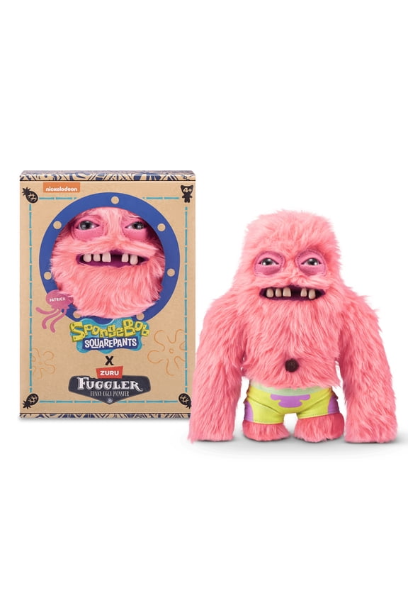 9 inch Spongebob Series Patrick Star, Funny Ugly Monster Soft Plush Toy by ZURU