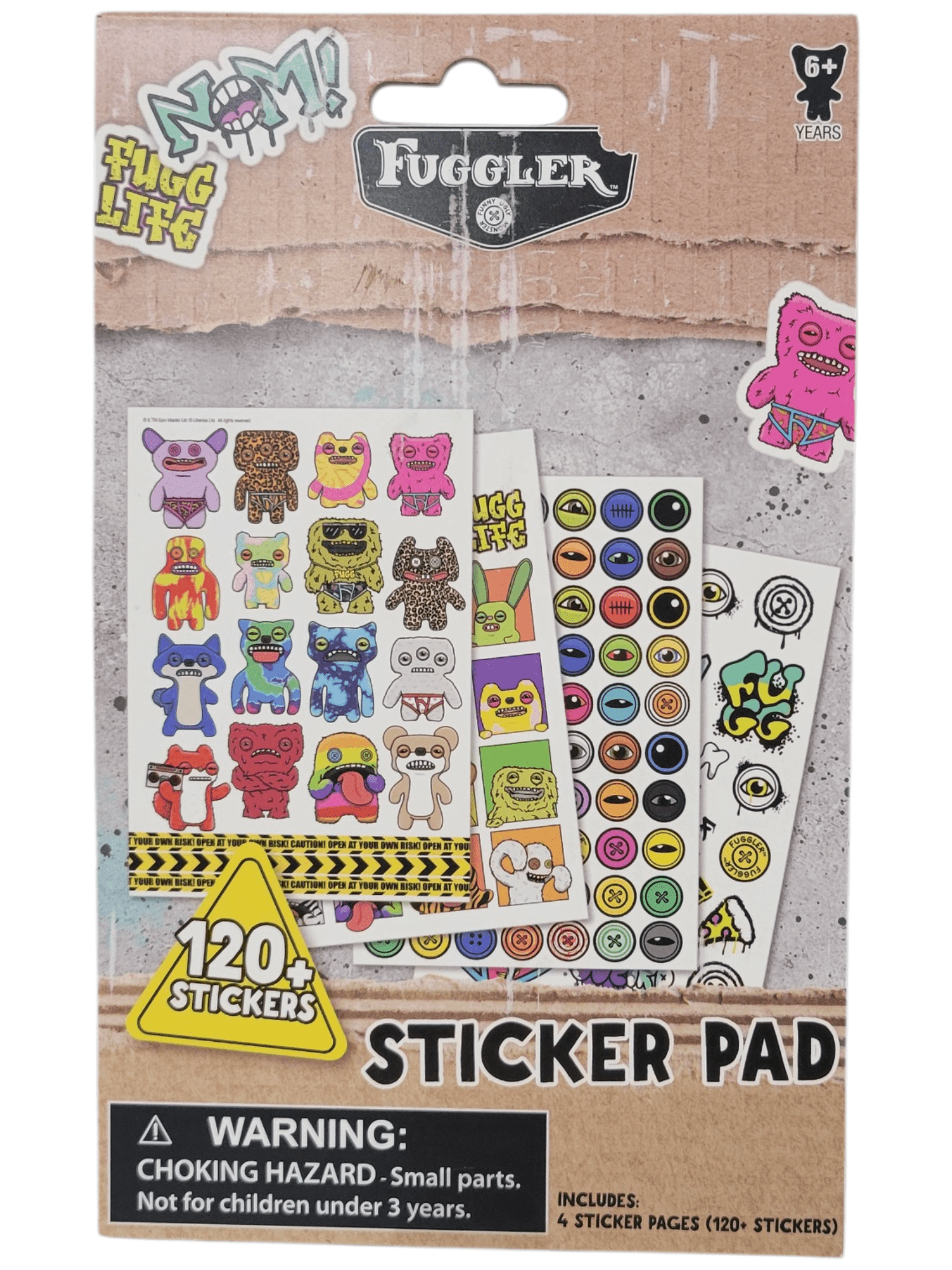 Fuggler Sticker Pad with 120+ Stickers - Walmart.com
