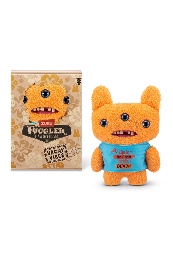 Vacay Vibes 9 inch (Reek-O), Funny Ugly Monster Soft Plush Collectible Toy by ZURU
