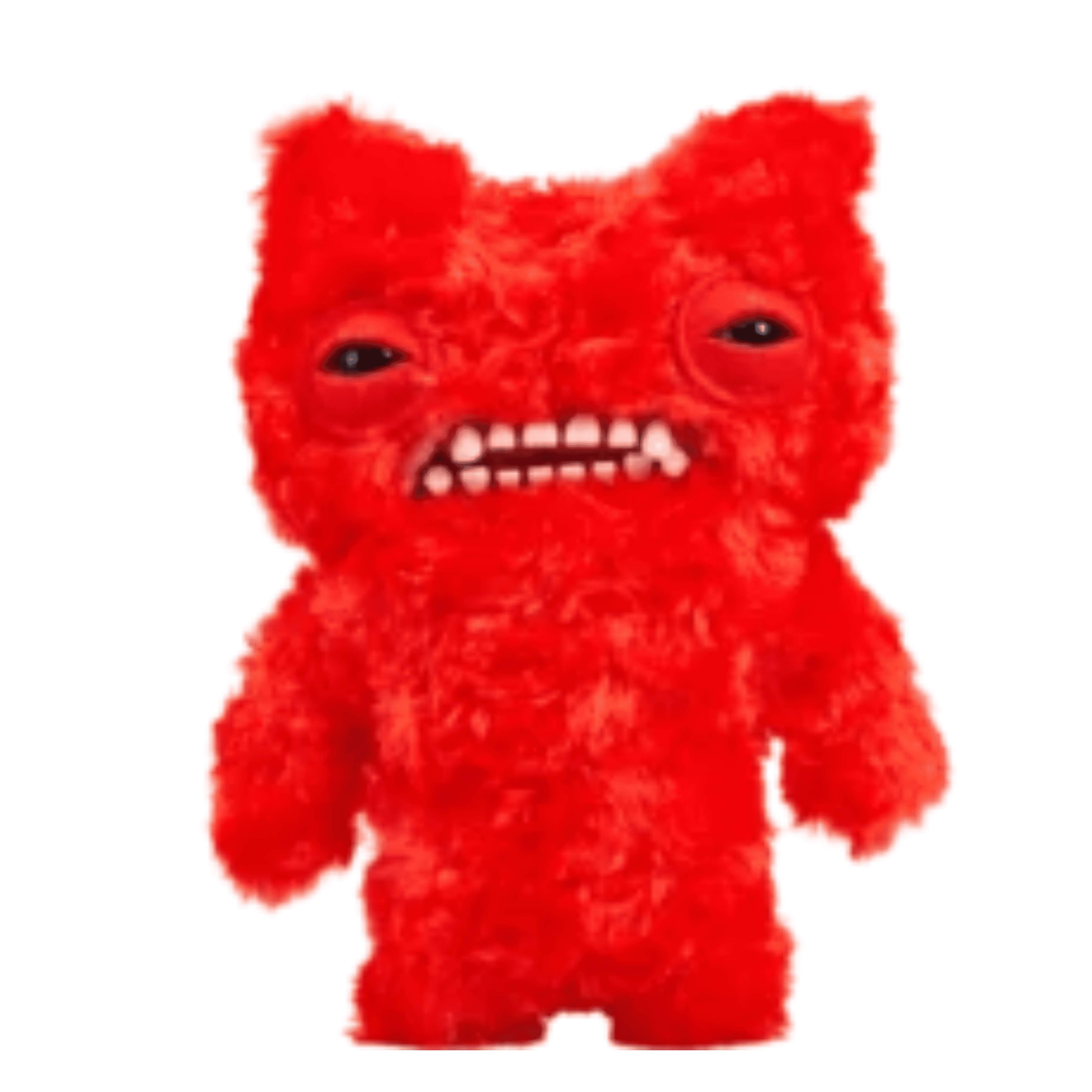 FUGGLER 赤いモンスター風ぬいぐるみ Fugglers GLOW FUGG Plush Stuffed Animal Funny Ugly Monster - Red