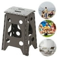 thumbnail image 1 of Fuilayi 18 Inch Folding Stool, Multifunctional Bathroom, Kitchen, Living Room Plastic Footstool with 400 lb Load Capacity, Suitable for Home and Outdoor Camping (Light gray), 1 of 6