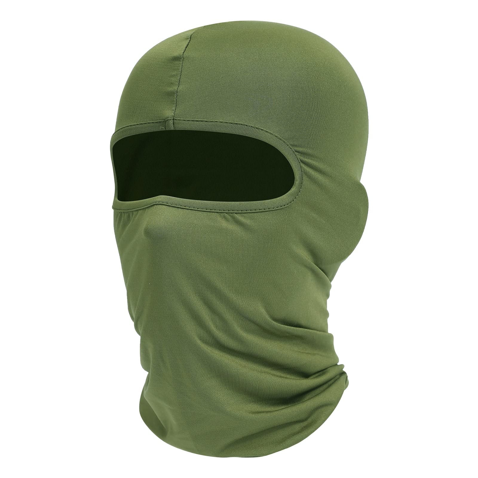 Fuinloth Balaclava Ski Mask, UV Protector Cooling Motorcycle Neck Gaiter  Scarf for Men/Women Army Green 