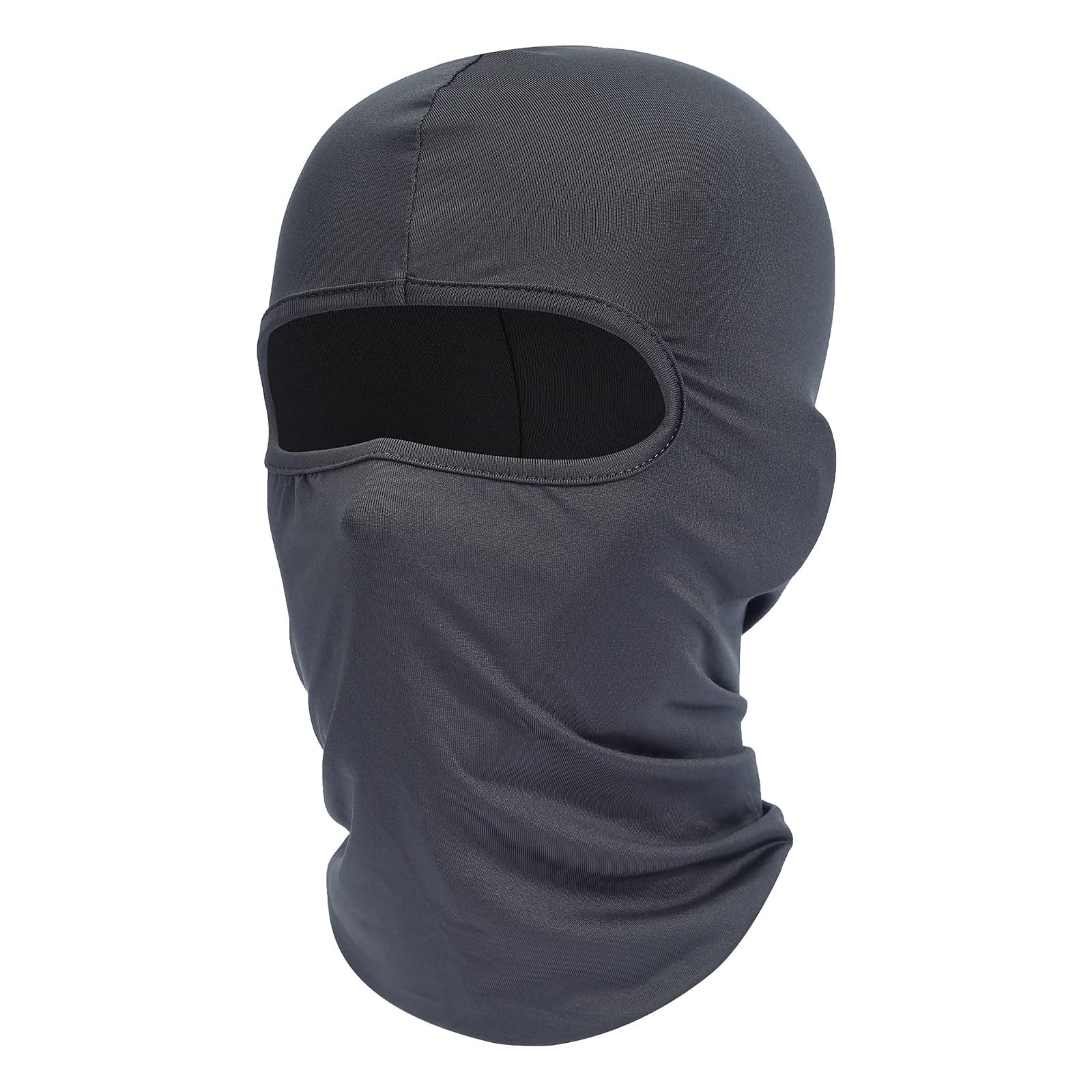 Fuinloth Balaclava Face Mask, Summer Cooling Neck Gaiter, UV Protector Motorcycle Ski Scarf for Men/Women Black