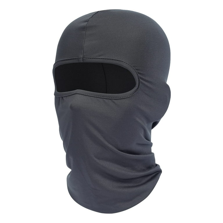 Fuinloth Balaclava Ski Mask, UV Protector Cooling Motorcycle Neck Gaiter  Scarf for Men/Women Dark Gray 