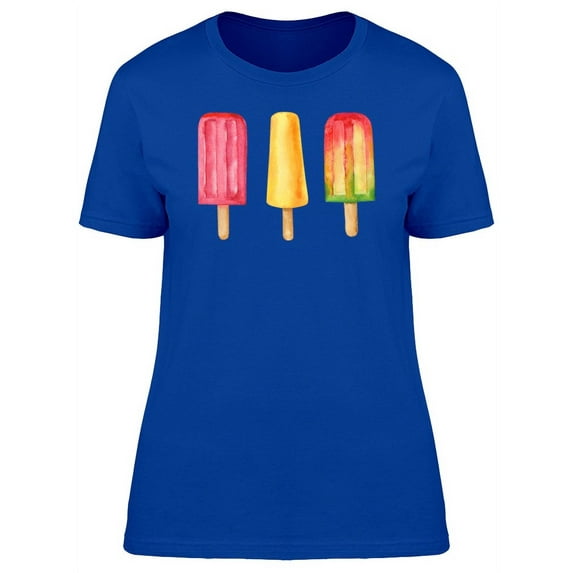 Fuirt Ice Pops Watercolor T-Shirt Women -Image by Shutterstock, Female Small