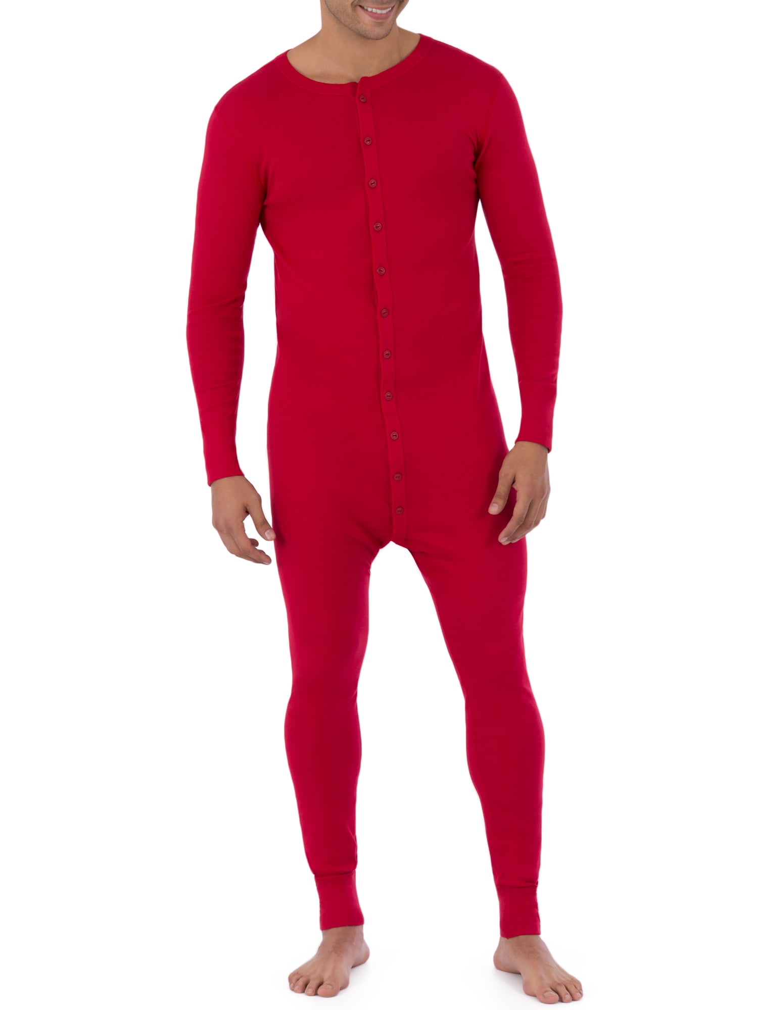 Fuit of the Loom Men s Classic Super Soft Thermal Union Suit Walmart