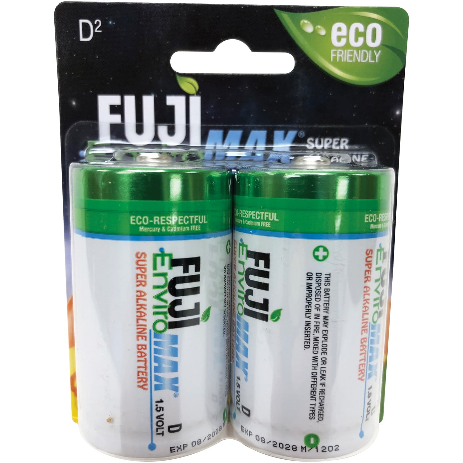 Fuji 4100bp2 Enviromax D Super Alkaline , 2 Pk
