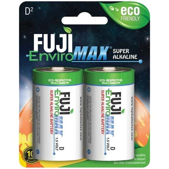 Fuji 4100bp2 Enviromax D Super Alkaline , 2 Pk