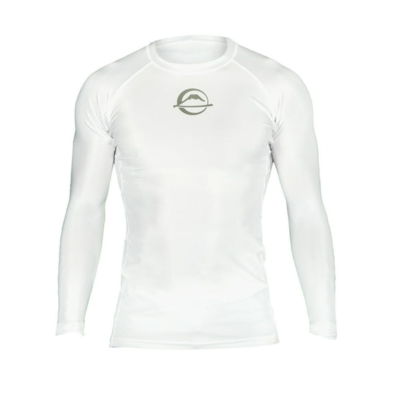 Fuji BJJ Baseline Longsleeve IBJJF Ranked Rashguard - White (XSmall)